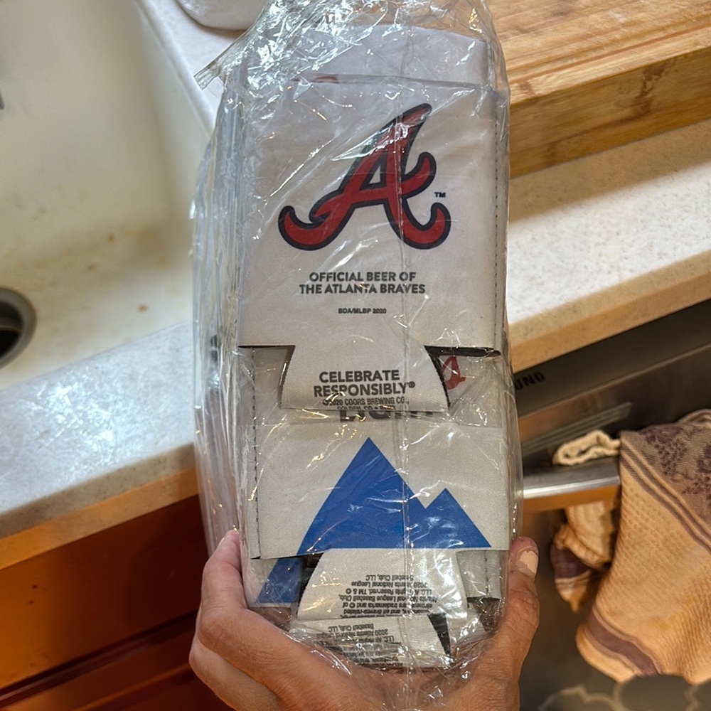 Lot of 50: Atlanta Braves Party Beer Coozies